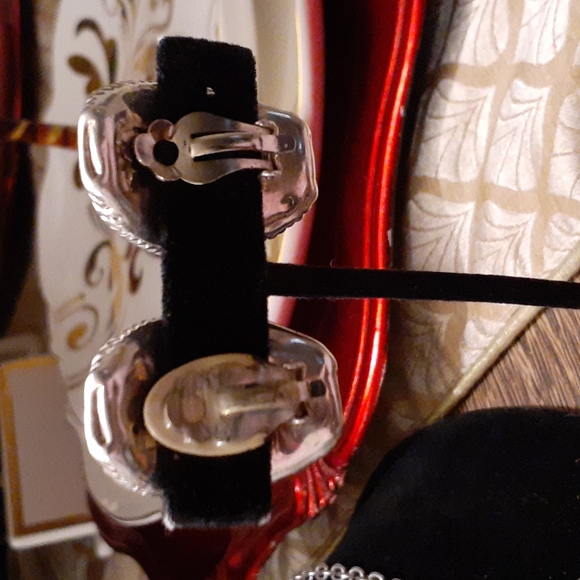 STERLING SILVER 925 ISRAEL CLIPON EARRINGS VINTAGE - Picture 2 of 3